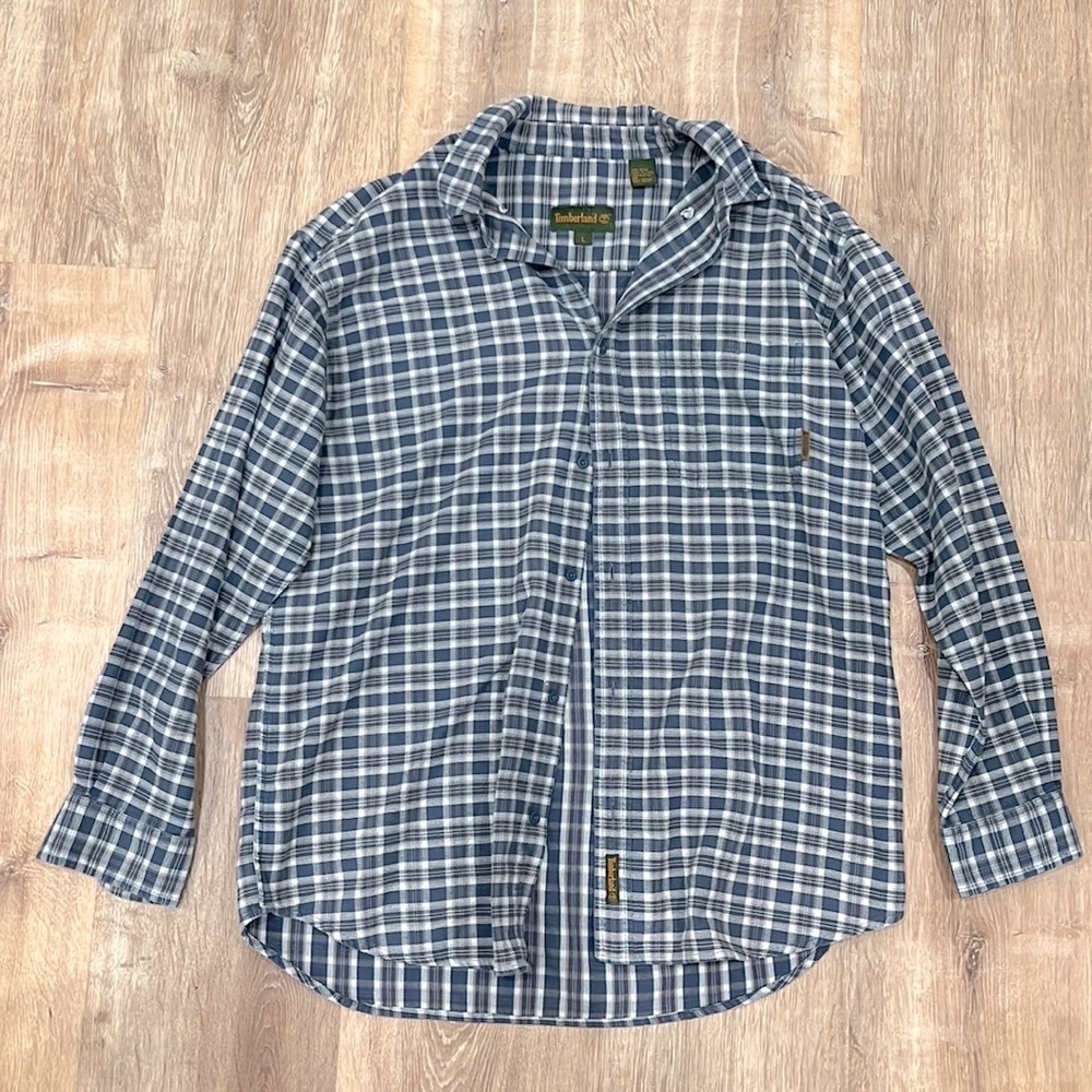 Timberland | Button Down Woven Plaid Shirt